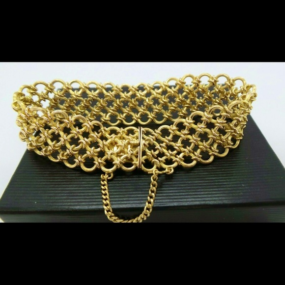 Vintage 18K YELLOW GOLD LINK BRACELET - Picture 10 of 13